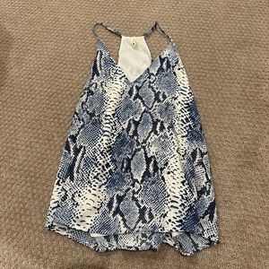 Blue Snakeskin Tank